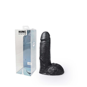 Hung System Toys Dildo Mike, PVC, Black, 16 cm (6,5 in), Ø 4,6 cm (1,8 in)